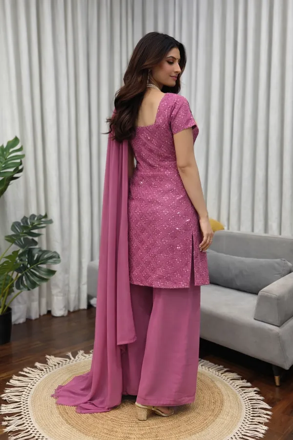 Pink_Heavy_Faux_Georgette_Sharara_Suit_Set