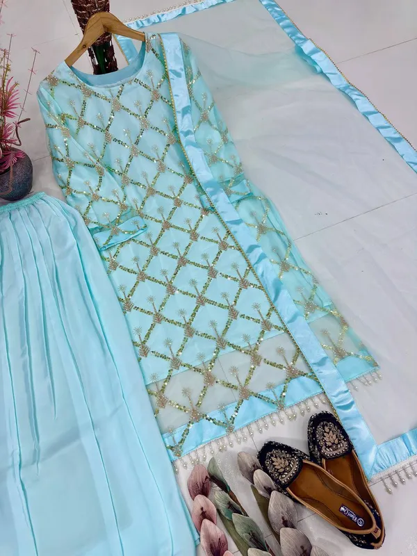Sky_Blue_Designer_Heavy_EmbroIdery_Sequence__Sharara_Set_For_Weddings_&_Party_Wear