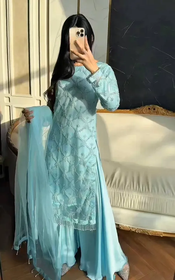 Sky_Blue_Designer_Heavy_EmbroIdery_Sequence__Sharara_Set_For_Weddings_&_Party_Wear