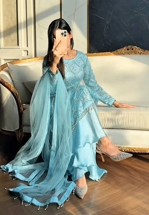 Sky_Blue_Designer_Heavy_EmbroIdery_Sequence__Sharara_Set_For_Weddings_&_Party_Wear