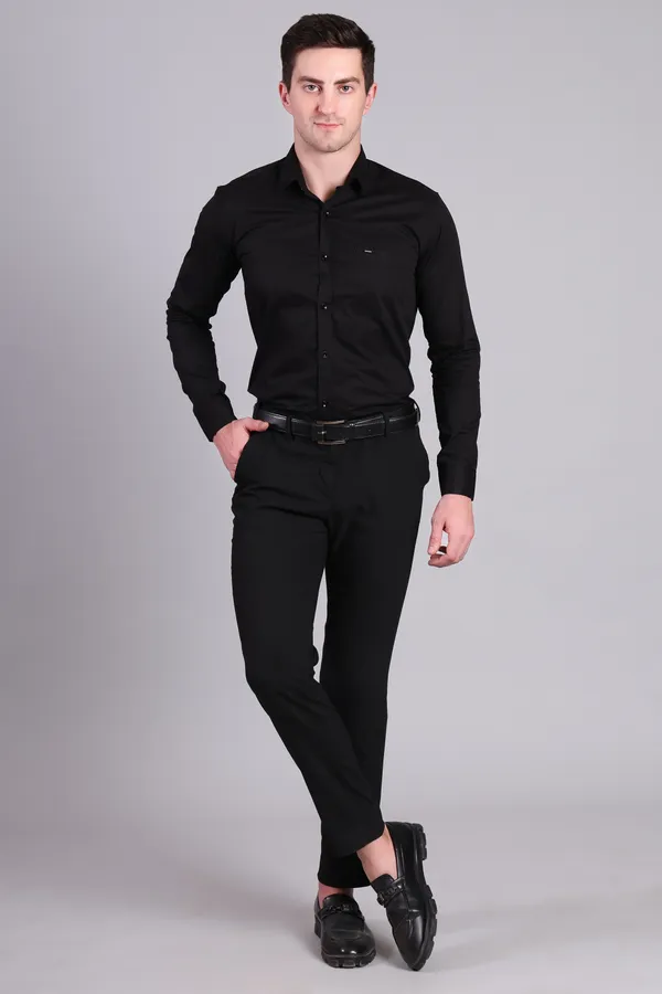Black_Cotton_Formal_Long_Sleeve_Shirt_For_Men