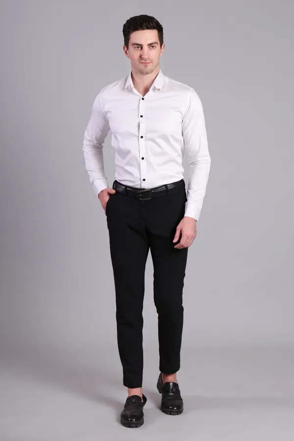 White_Satin_Formal_Shirt_With_Black_Button_Detailing_For_Men