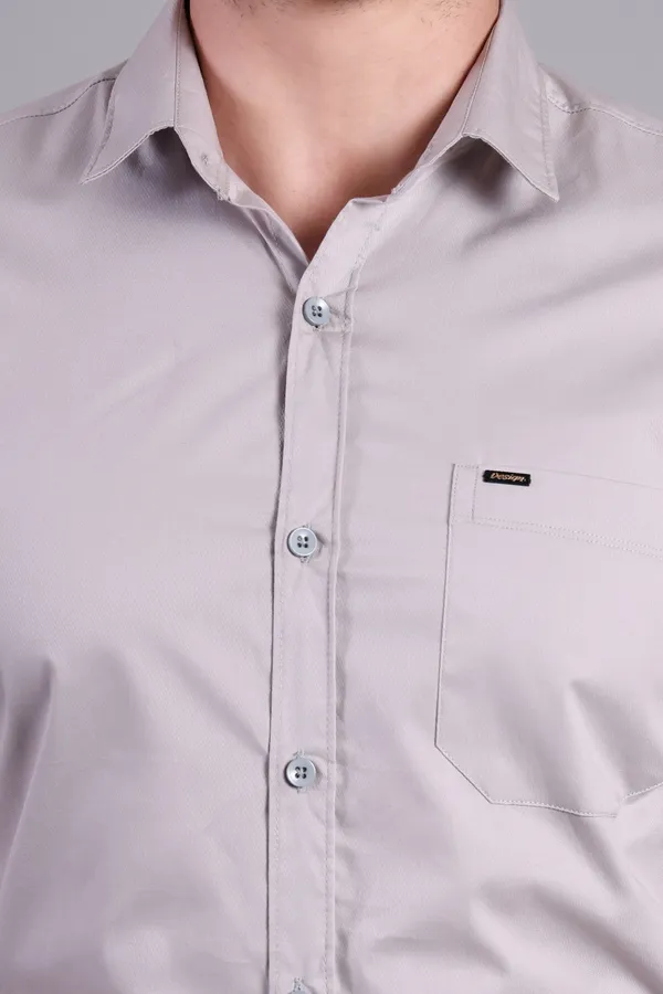Calvery_tweel_Light_Grey_Cotton_Formal_Long_Sleeve_Shirt_For_Men
