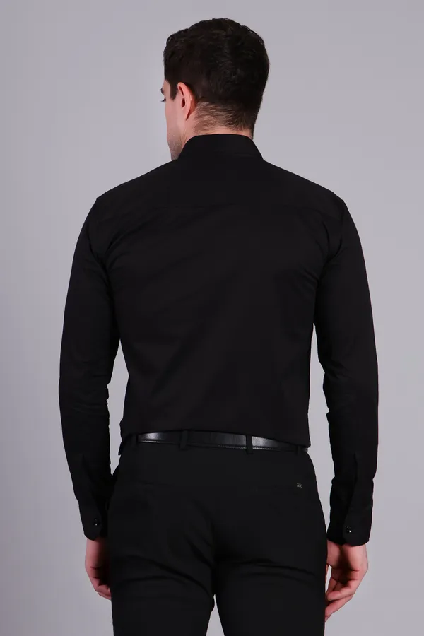 Black_Calvery_Tweel_Premium_Fabric_Shirt_For_Men