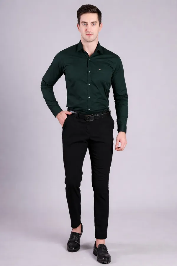 Dark_green_Calvery_tweel_Cotton_Solid_Full_Sleeve_Formal_Shirt_For_Men