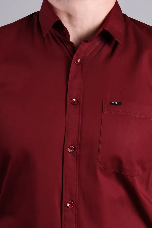 Maroon_Twill_Full_Sleeve_Formal_Shirt_For_Men