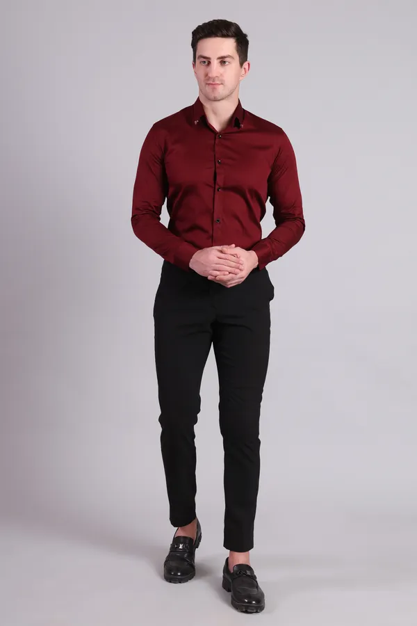 Maroon_Satin_Formal_Full_Sleeve_Shirt_For_Men