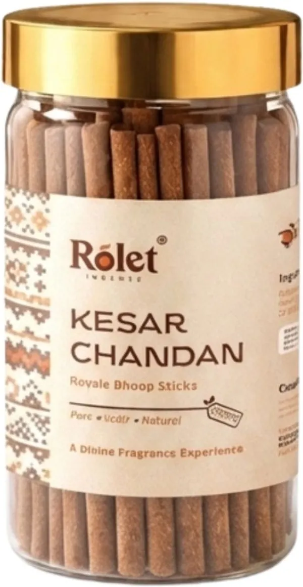 Kesar_Chandan_Dhoop_Sticks_Jar_Charcoal_Free_Sandalwood_&_Kesar_Fragrance_for_Pooja_|_Pack_of_2