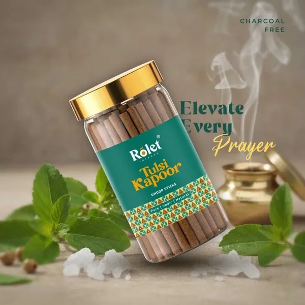 Tulsi_Kapoor_Dhoop_Sticks_Jar_Charcoal_Free_Herbal_Camphor_Aroma_for_Pooja_&_Meditation_|_Pack_of_4