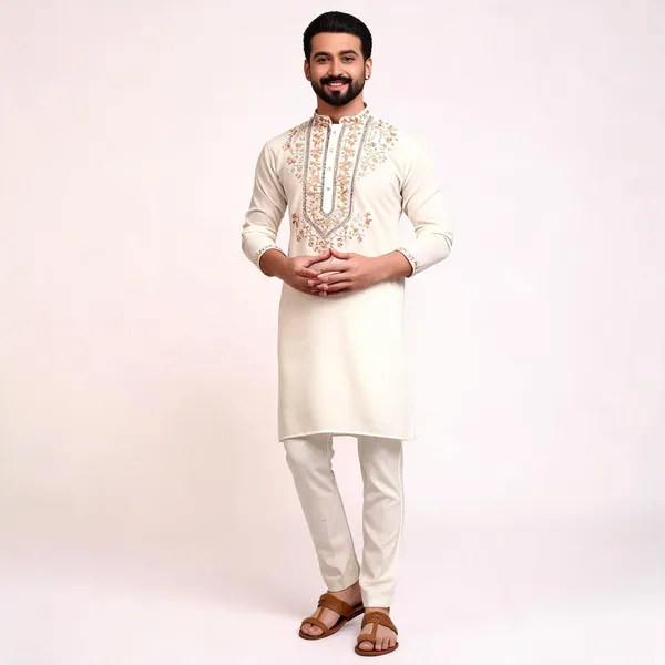 Off_White_Viscose_Silk_Straight_Embroidered_Kurta_Pajama_Set_For_Men