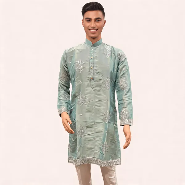 Sage_Green_Cotton_Straight_Embroidered_Kurta_Pajama_Set_For_Men