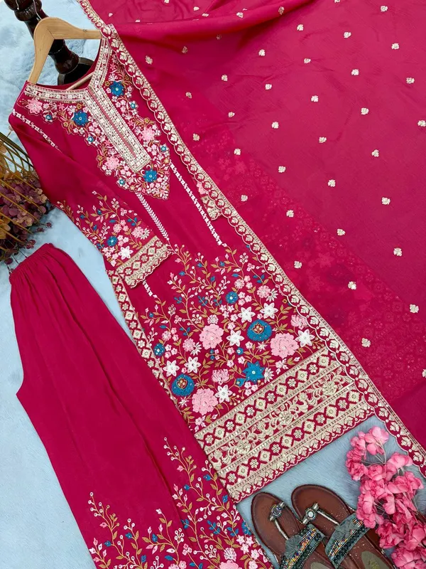 Launching_New__designer_Party_Wear_Look_Pur_Chinon_Silk_Top_Plazzo_&_Dupatta_S
