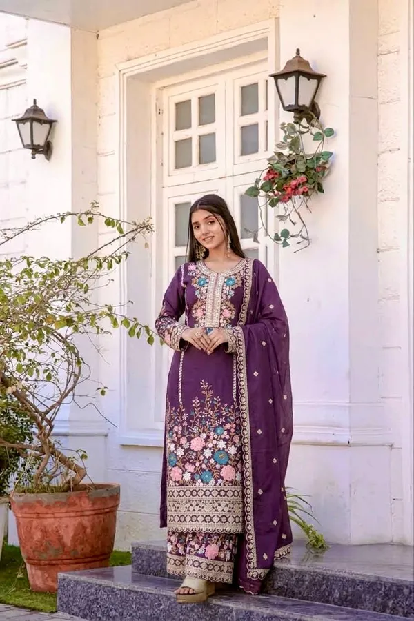 Launching_New_designer_Party_Wear_Look_Pur_Chinon_Silk_Top_Plazzo_&_Dupatta_Set