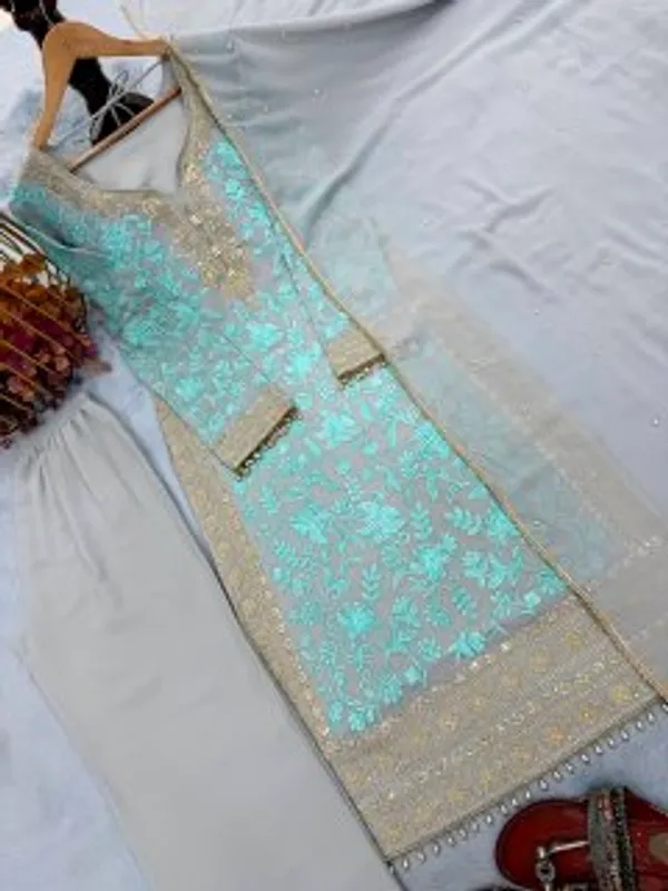 Launching_New_designer_Party_Wear_Look_Pur_Heavy_Faux_Georgette_Top_Plazzo__Dupatta_Set