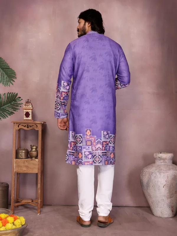 light_blue_-_Star_Silk_Straight_Embroidered_Kurta_For_Men