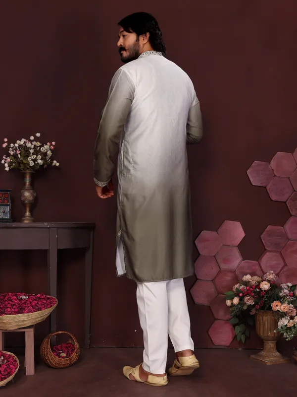silver_sky-_Star_Silk_Straight_Embroidered_Kurta_For_Men