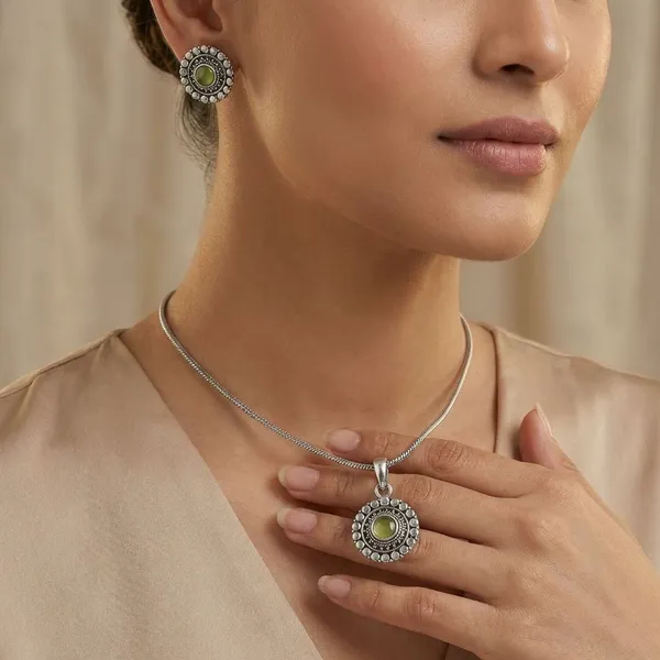 Monalisa_Stone_Oxidize_Pendant_Chain_Necklace_With_Earring_Set_2_For_Women_&_Girls