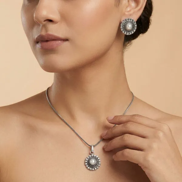 Monalisa_Stone_Oxidize_Pendant_Chain_Necklace_With_Earring_Set_2_For_Women_&_Girls