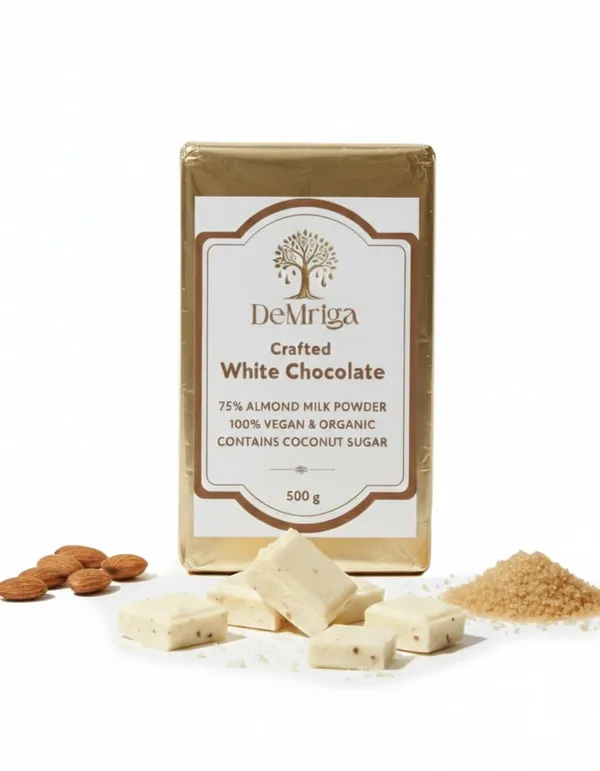Demriga_Crafted_Dark_Chocolate_And_Demriga_Vegan_Organic_White_Chocolate_75_Cocoa_Powder_100_Vegan_Organic_Contains_Coconut_Sugar_500_Gm_+_500_Gm_Pack_of_2