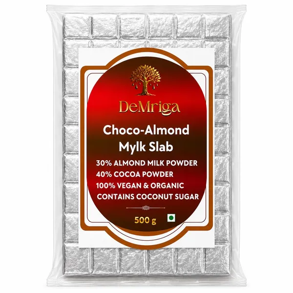 DEMRIGA_Organic_Vegan_Choco-Almond_Mylk_Chocolate_Slab_500g
