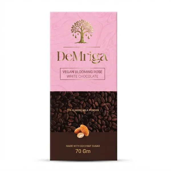 DEMRIGA_Vegan_Blooming_Rose_White_Chocolate_with_Almond_Milk_powder_70g