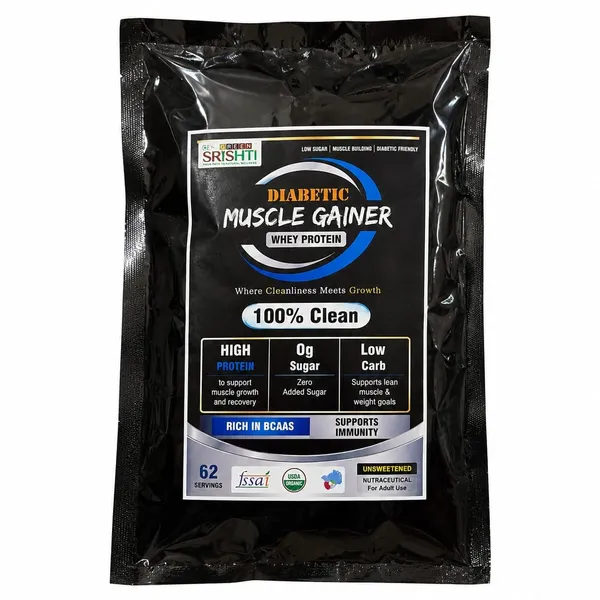 GREEN_SRISHTI_Diabetic_Care_Protein_Powder_Chocolate_with_Monk_Fruit_200g
