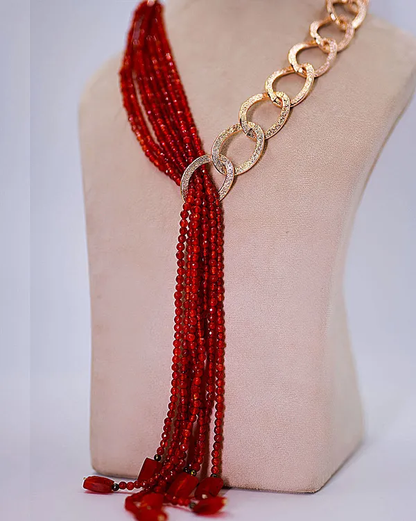 Red_Onyx_Royale_Tangerine_Onyx_Stones_And_Chain_Rope_Necklace