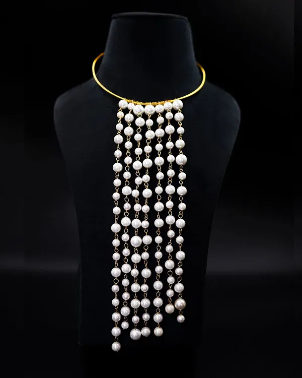 Off_White_Ivory_Rain_Shell_Pearls_Hasli_Style_Waterfall_Necklace