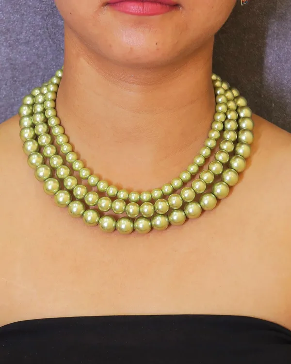 Pistachio_Green_Eternal_Bond_Necklace_Pistachio_Color_Shell_Pearls