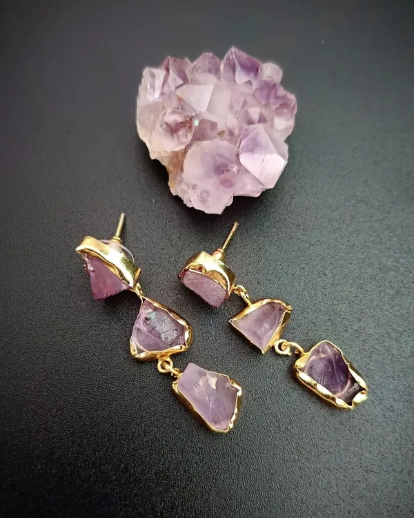 Violet_Violet_Raw_Amethyst_Uncut_Stones_Earrings