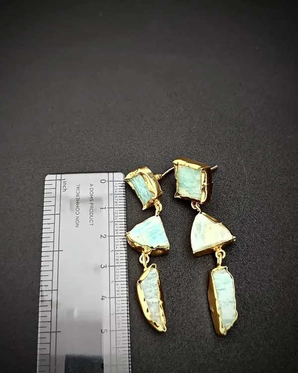 Aqua_Green_Lunar_Veil_Raw_Amazonite_Uncut_Stones_Earrings