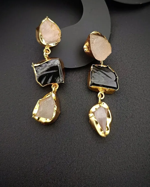 Golden_Mystic_Ashes_Rose_Quartz_And_Labradorite_Earrings