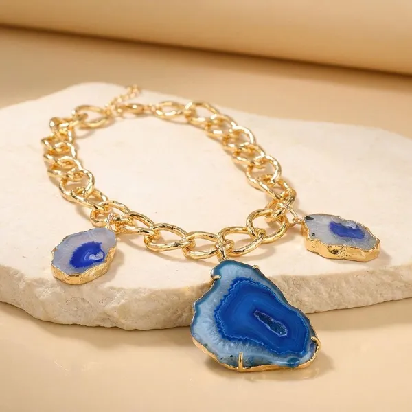 Blue_Mystic_Layers_Necklace_Agate_Slice_Stones_And_Chain