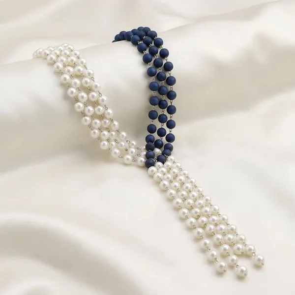 White_And_Multi_Infinity_Loop_Necklace_Shell_Pearls_And_Druzy_Stones