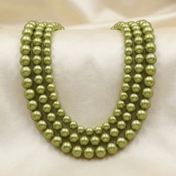 Pistachio_Green_Eternal_Bond_Necklace_Pistachio_Color_Shell_Pearls