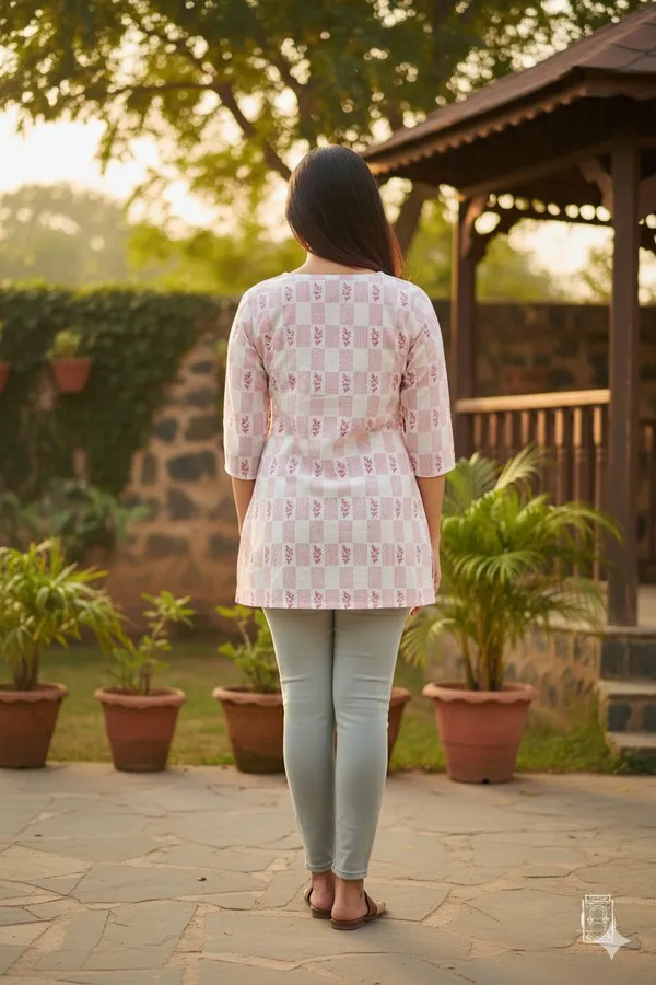 Pink_Rayon_Printed_Round_Neck_Top_For_Women