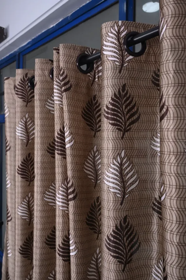 Brown_Print_Polyster_Curtain_For_Home_And_Decor