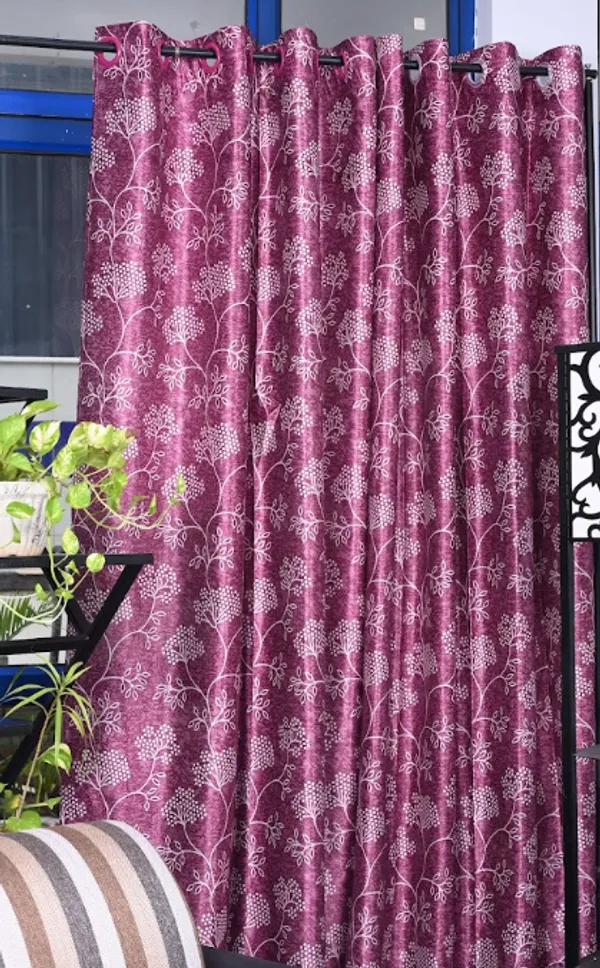 Pink_Polyster_Curtain_For_Home_And_Decor