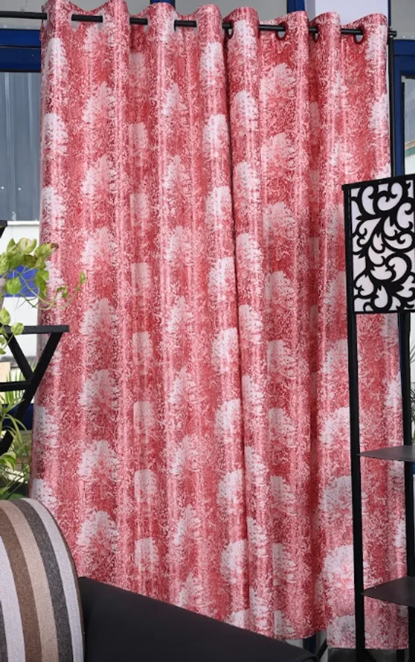 Peach_Polyster_Curtain_For_Home_And_Decor