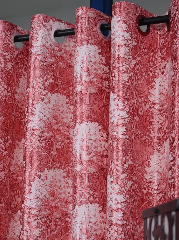 Peach_Polyster_Curtain_For_Home_And_Decor