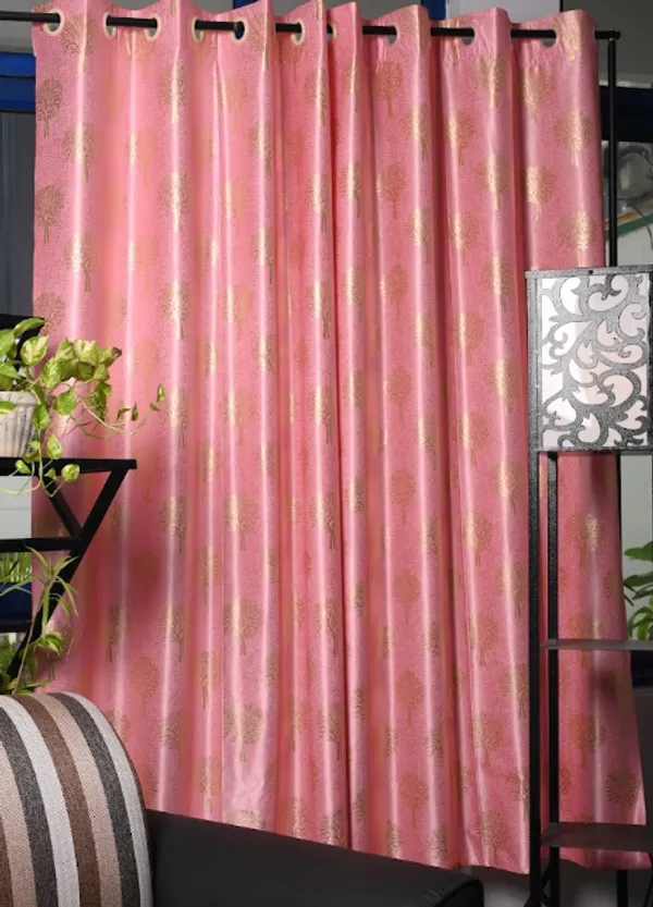 Pink_Polyster_Curtain_For_Home_And_Decor