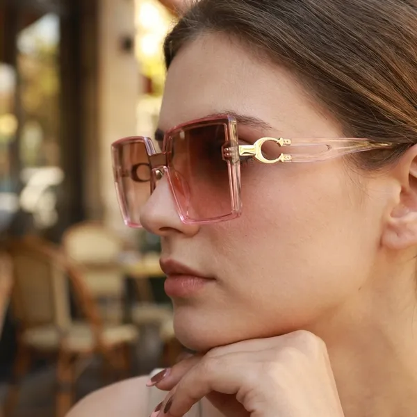 Pink_Plastic_Frame_And_Polycarbonate_Lens_Casual_Sunglasses_For_Women_(Buy_1_Get_1_Free)