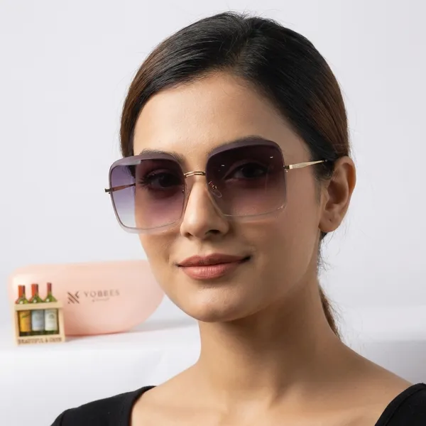 Multicolour_Plastic_Frame_And_Uv_Protection_Lens_Casual_Sunglasses_For_Women_(Buy_1_Get_1_Free)