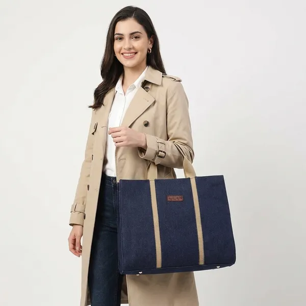 Blue_Denim_Fabric_And_Synthetic_Lining_Casual_Luxury_Handbags_For_Women_(Buy_1_Get_1_Free)