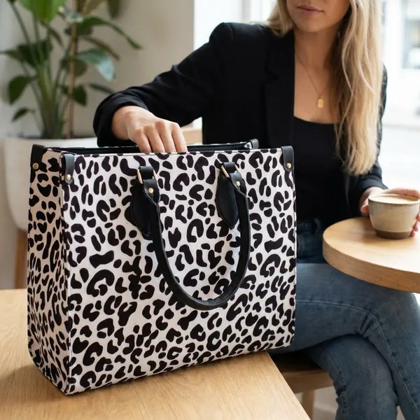 White_And_Black_Synthetic_Leather_Casual_Luxury_Handbags_For_Women_(Buy_1_Get_1_Free)