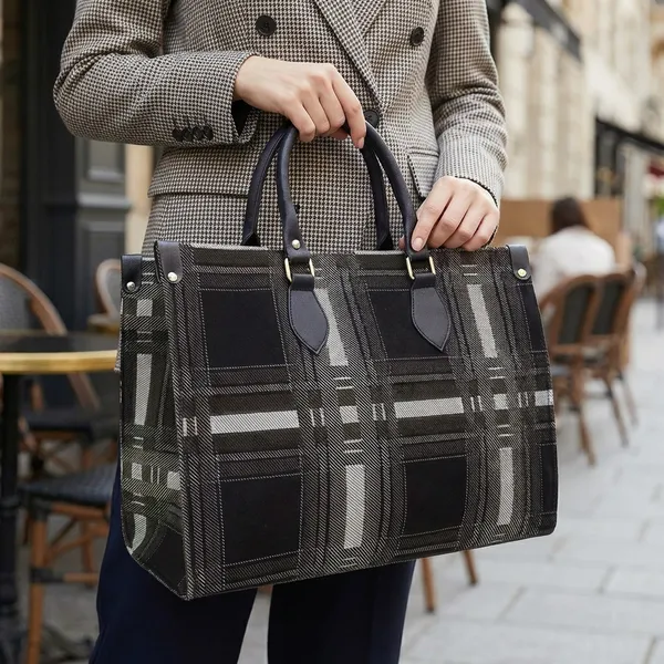 White_And_Black_Synthetic_Leather_Casual_Luxury_Handbags_For_Women_(Buy_1_Get_1_Free)