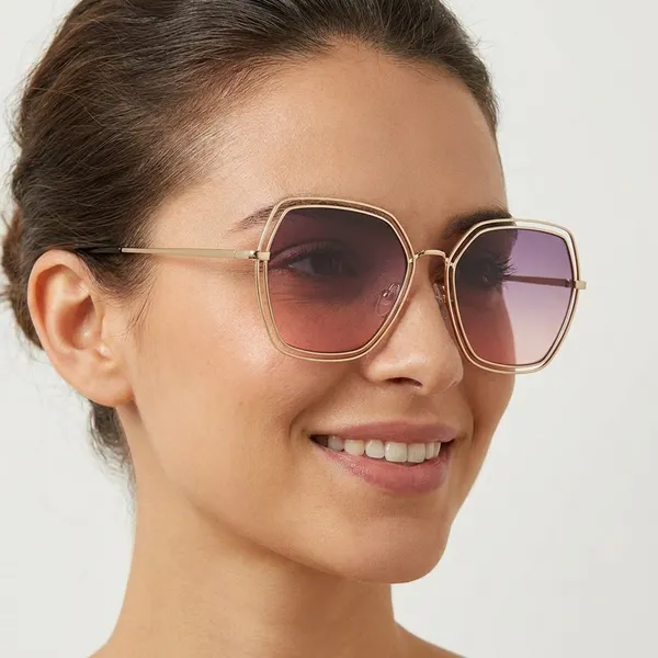 Multicolour_Plastic_Frame_And_Polycarbonate_Lens_Casual_Sunglasses_For_Women_(Buy_1_Get_1_Free)