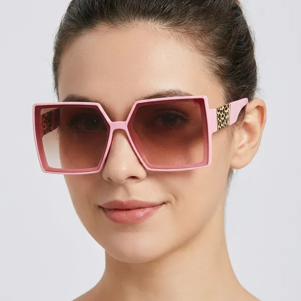 Pink_Plastic_Frame_And_Polycarbonate_Lens_Casual_Sunglasses_For_Women_(Buy_1_Get_1_Free)