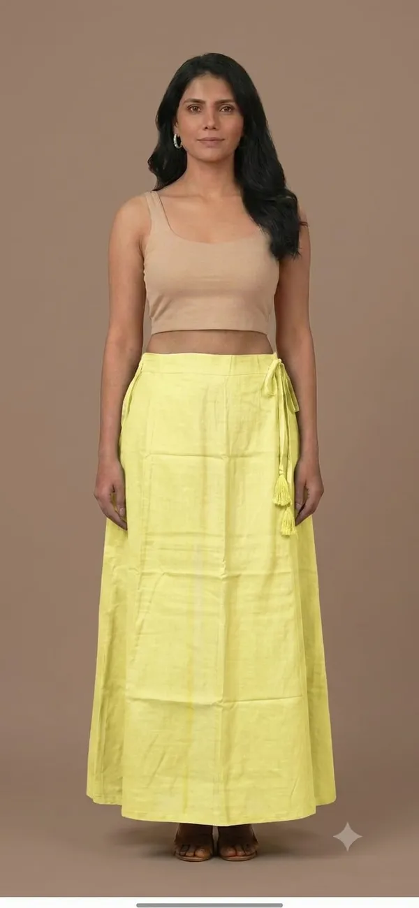 100%_Cotton_Premium_and_Elegant_Petticoat_with_Elastic_Support_in_Waist__by_Petti_Soft