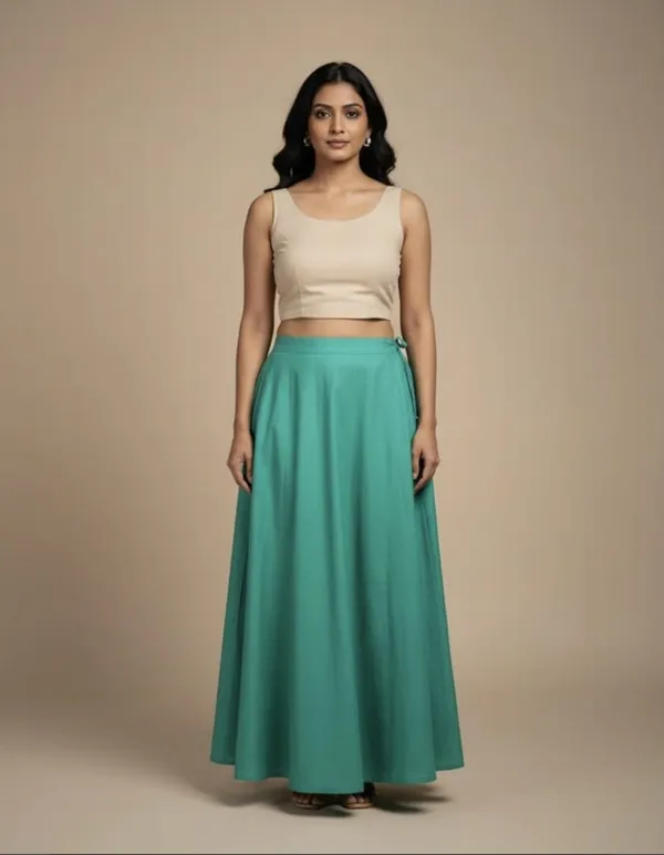 Turquoise_Blue_100%_Cotton_Premium_and_ElegantPeti_Soft_Petticoat_(Measurements:_Waist_–_42_inches_|_Hips_–_48_inches_|_Length_–_38_inches_|_Bottom_Ghera_–_74_inches)_331